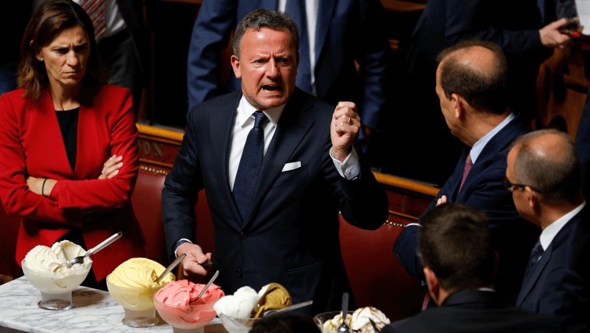 In parlamento stanno litigando per decidere se mettere il gelato in mensa