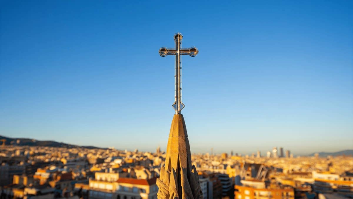 Barcellona, installato il nucleo della croce sulla Torre di Gesù Cristo della Sagrada Família