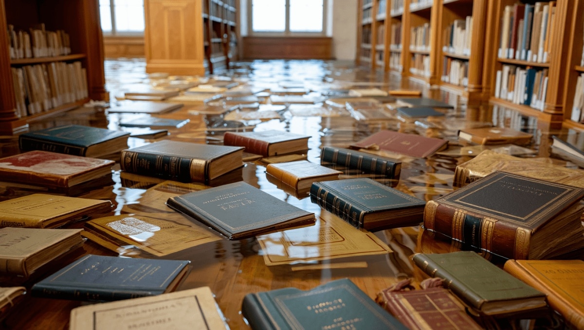 Louvre, una perdita d'acqua allaga la biblioteca delle Antichità Egizie. Coinvolti nel danno 300 - 400 libri