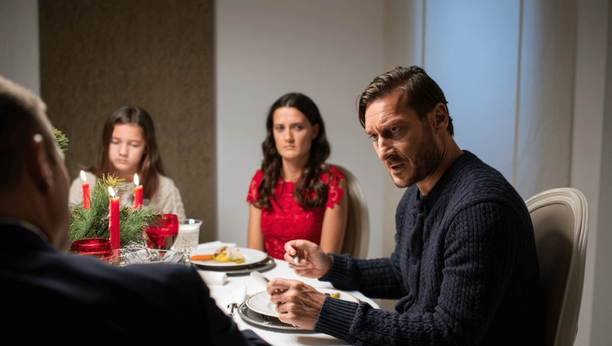 Il Natale in casa Totti finisce nel caos: Noemi "sgradita" a tavola, Francesco in lite con i figli. E Ilary si sposa