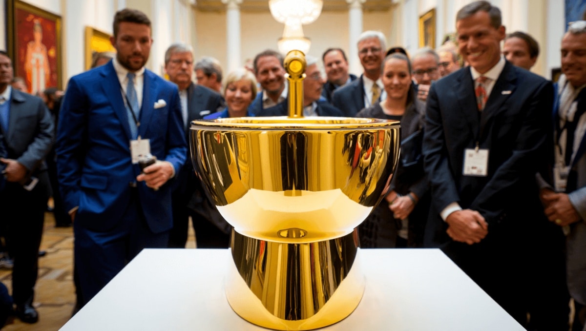 Cattelan a peso d'oro: il suo wc venduto per oltre 12 milioni di dollari