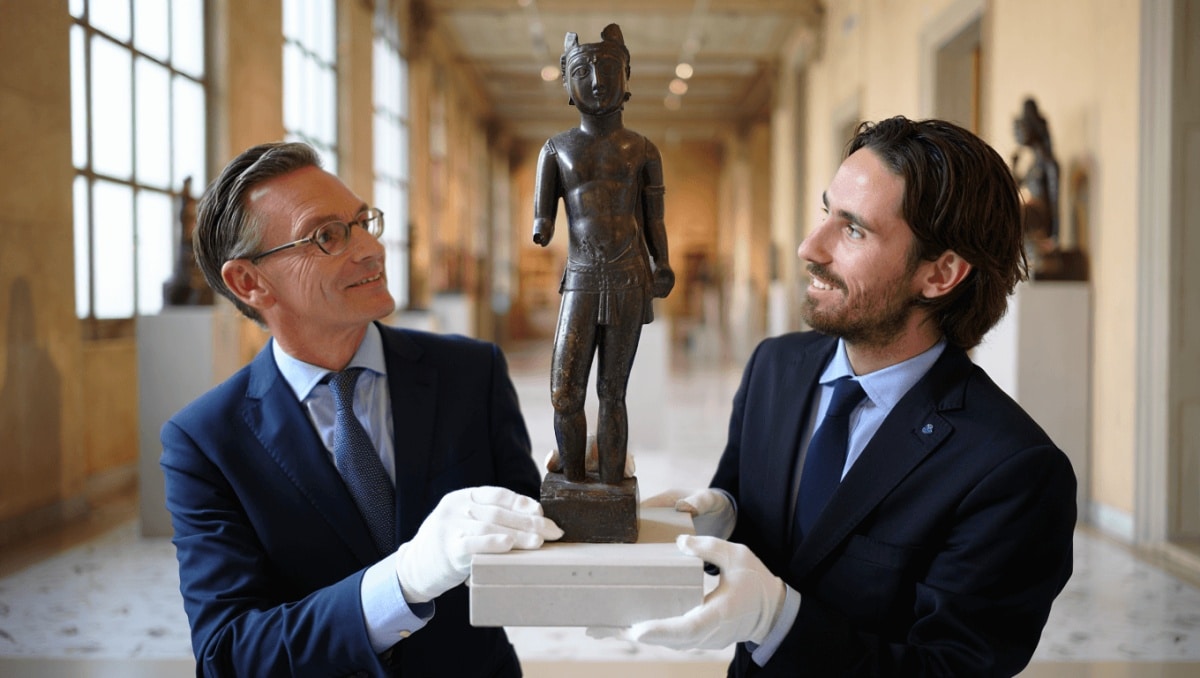 Bologna, un raro bronzetto etrusco rubato nel 1963 restituito al Museo Archeologico