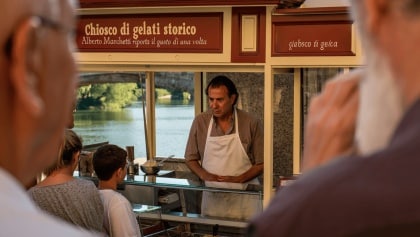 Alberto Marchetti sta per aprire un chiosco di gelati vecchio stile