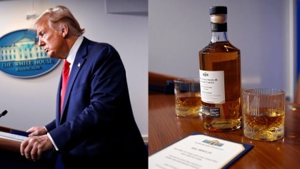 Trump cancella i dazi sullo scotch “in omaggio al Re e alla Regina”