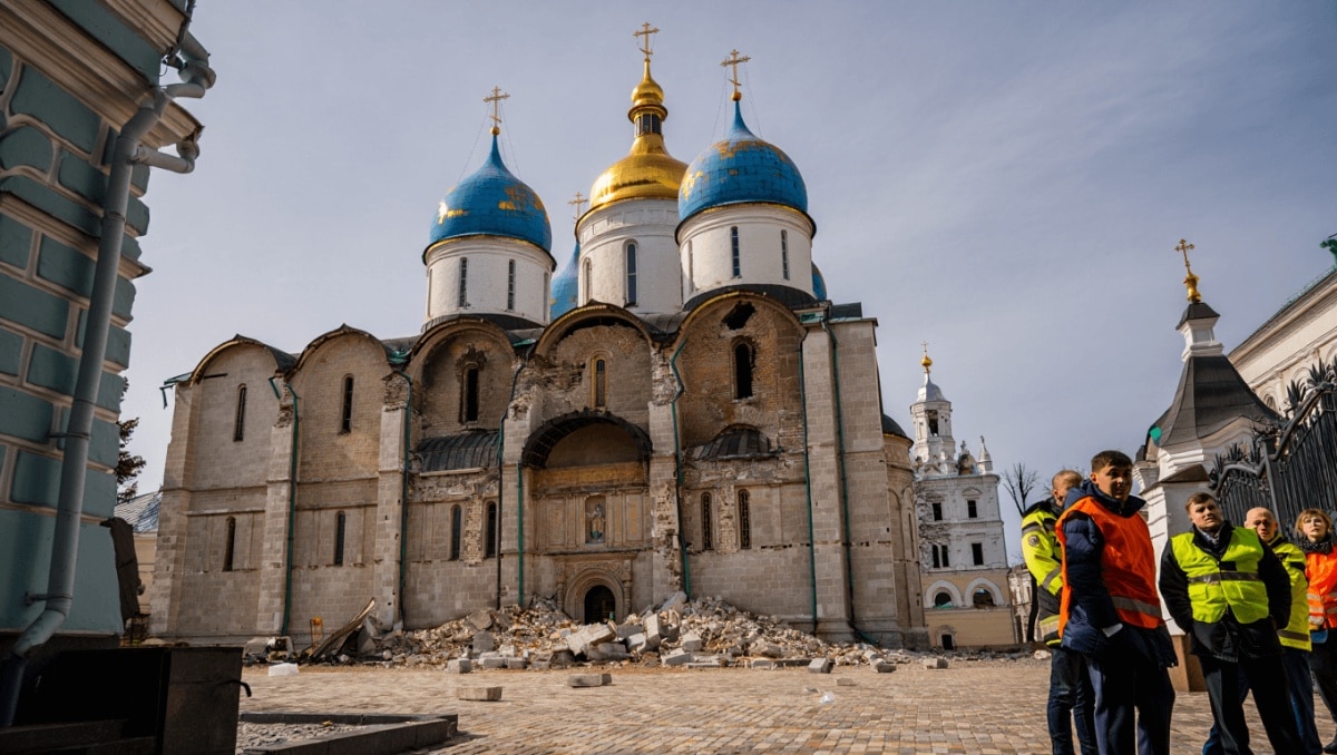 Kiev sotto attacco, colpita e danneggiata la Cattedrale della Dormizione, Patrimonio Unesco