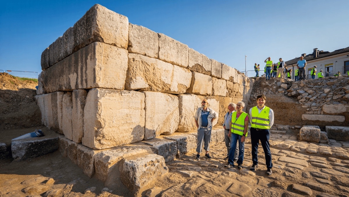 Ancona, scoperta una monumentale struttura muraria romana nel cuore della città