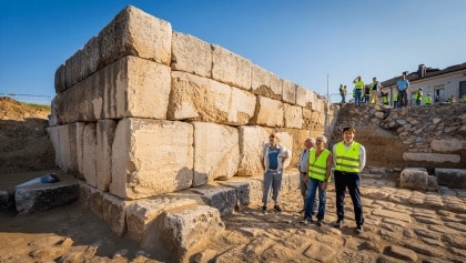 Ancona, scoperta una monumentale struttura muraria romana nel cuore della città