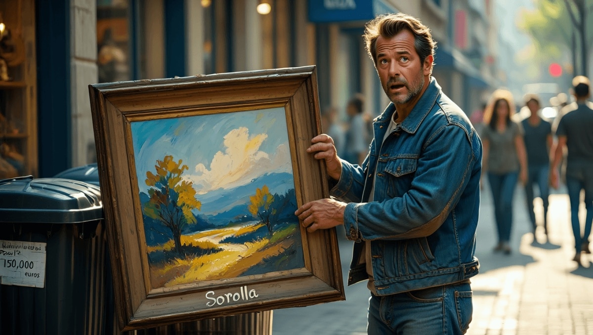 Pensava di aver trovato un quadro gettato via con una bella cornice: era un Sorolla da 150mila euro
