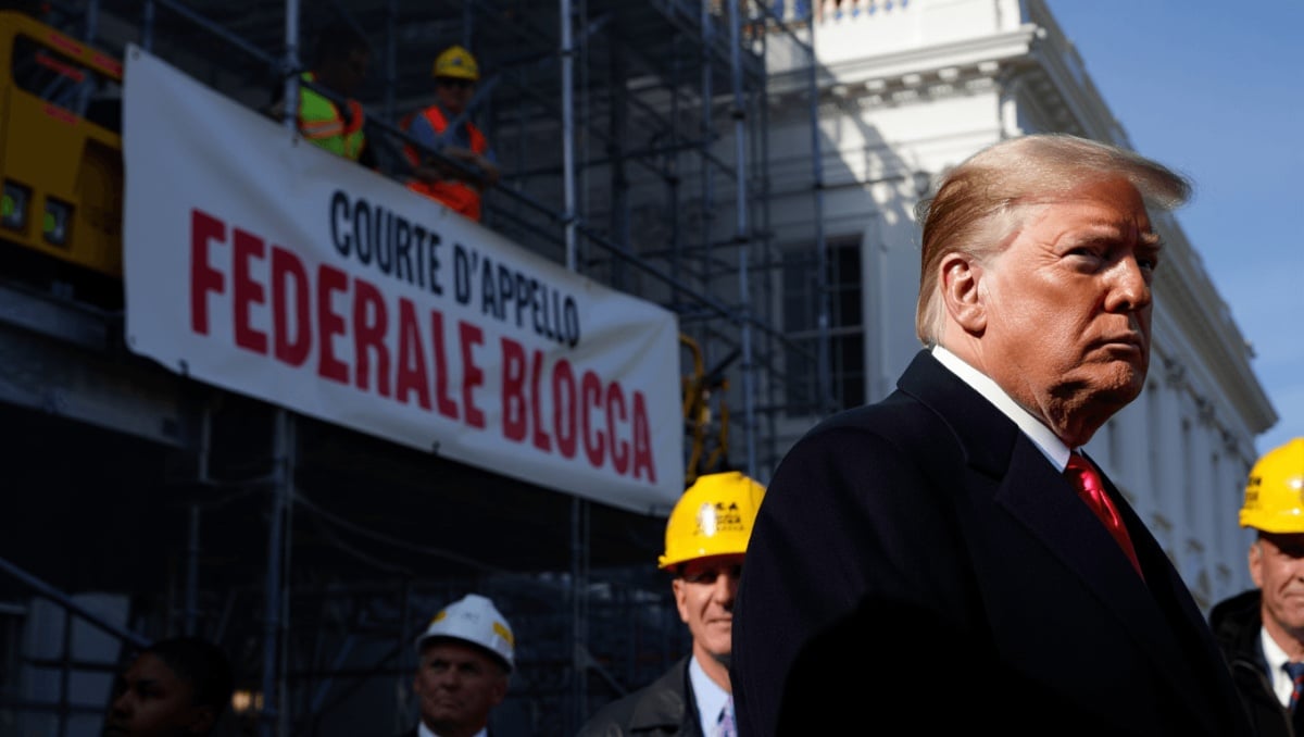 USA, Corte d'Appello federale blocca la sala da ballo di Trump alla Casa Bianca