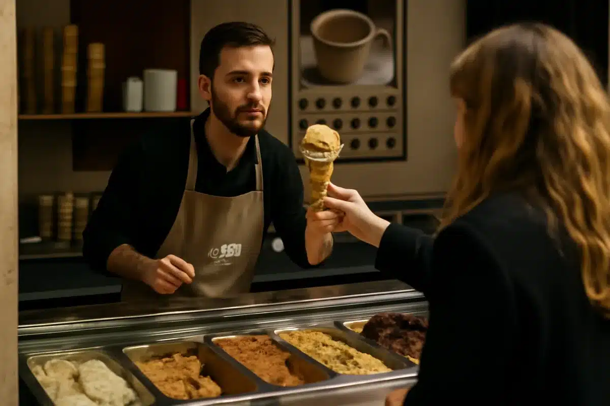 Gusti che raccontano storie — Tra le proposte spiccano gusti che si ispirano alla cultura del caffè e al territorio catalano. Le combinazioni sorprendono per equilibrio e creatività.